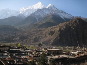 Morning Sun Rises Over Himalaya