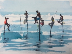 stilt fishermen