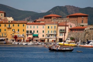 Porto Ferraio, Hafen auf der Insel Elba, Toskana, Italien,