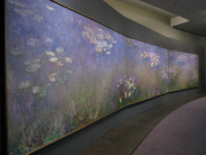 See the famous painting Agapanthus Triptych by Monet at the Royal Academy exhibition in London