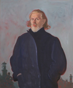 Self portrait of Alexander Goudie - one of Scotland's most famous figurative painters