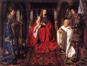 Jan Van Eyck La Madone au Chanoine Van der Paele 1434