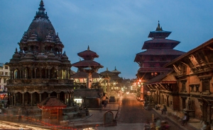 Patan_Durbar_Square_at_Night