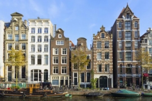 Amsterdam canal houses, Netherlands